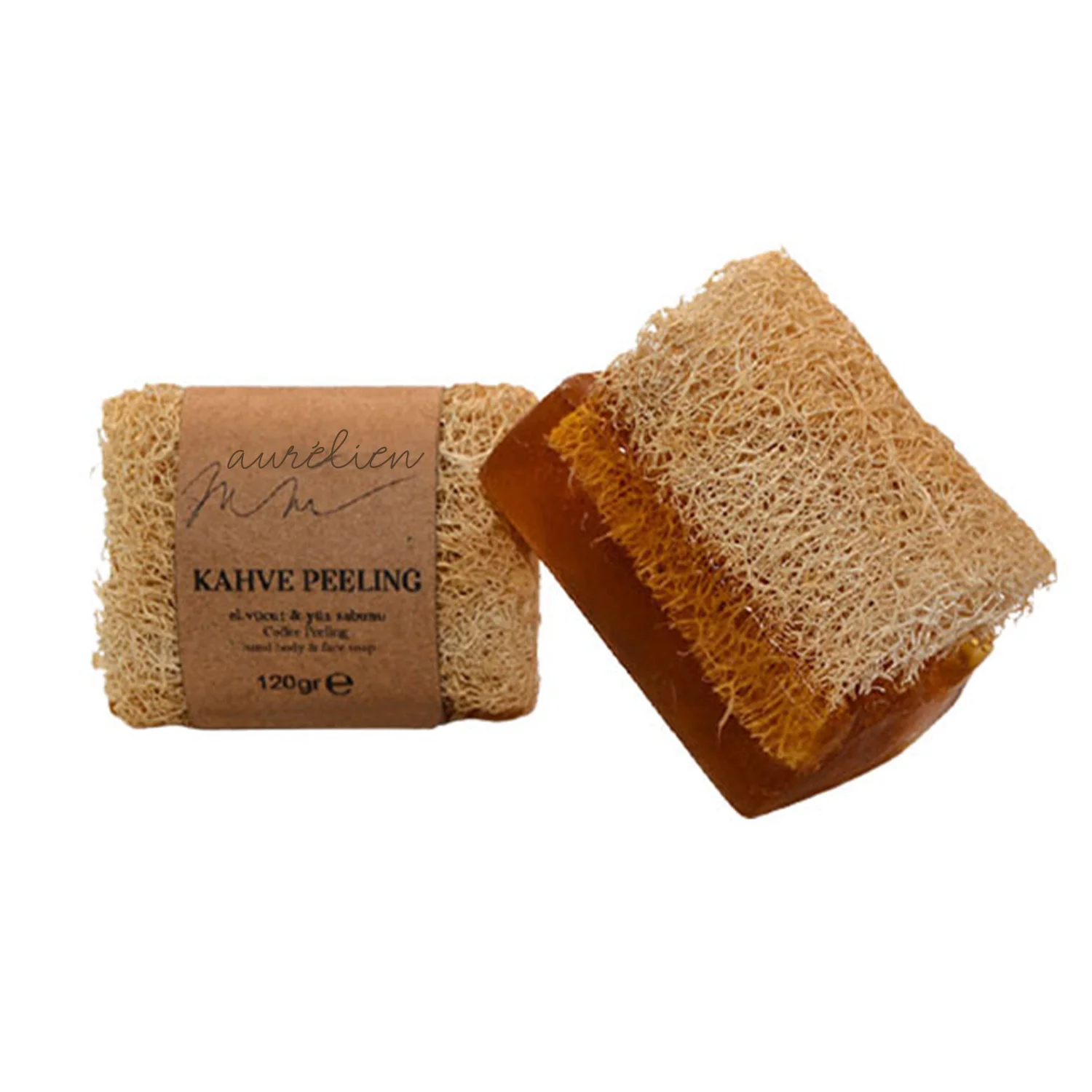 Kahve Peeling Doğal Kabak Lifli Sabun