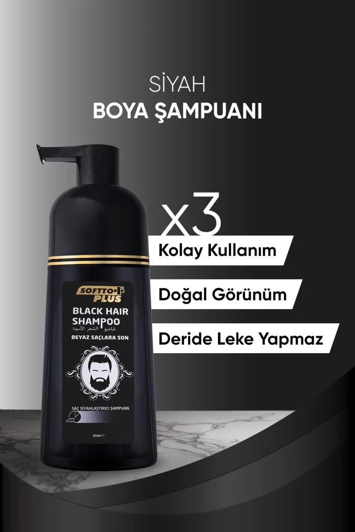 Black Hair Şampuan 350ml - 10 Dakikada Beyazlara Son!