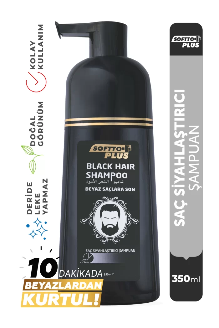 Black Hair Şampuan 350ml - 10 Dakikada Beyazlara Son!